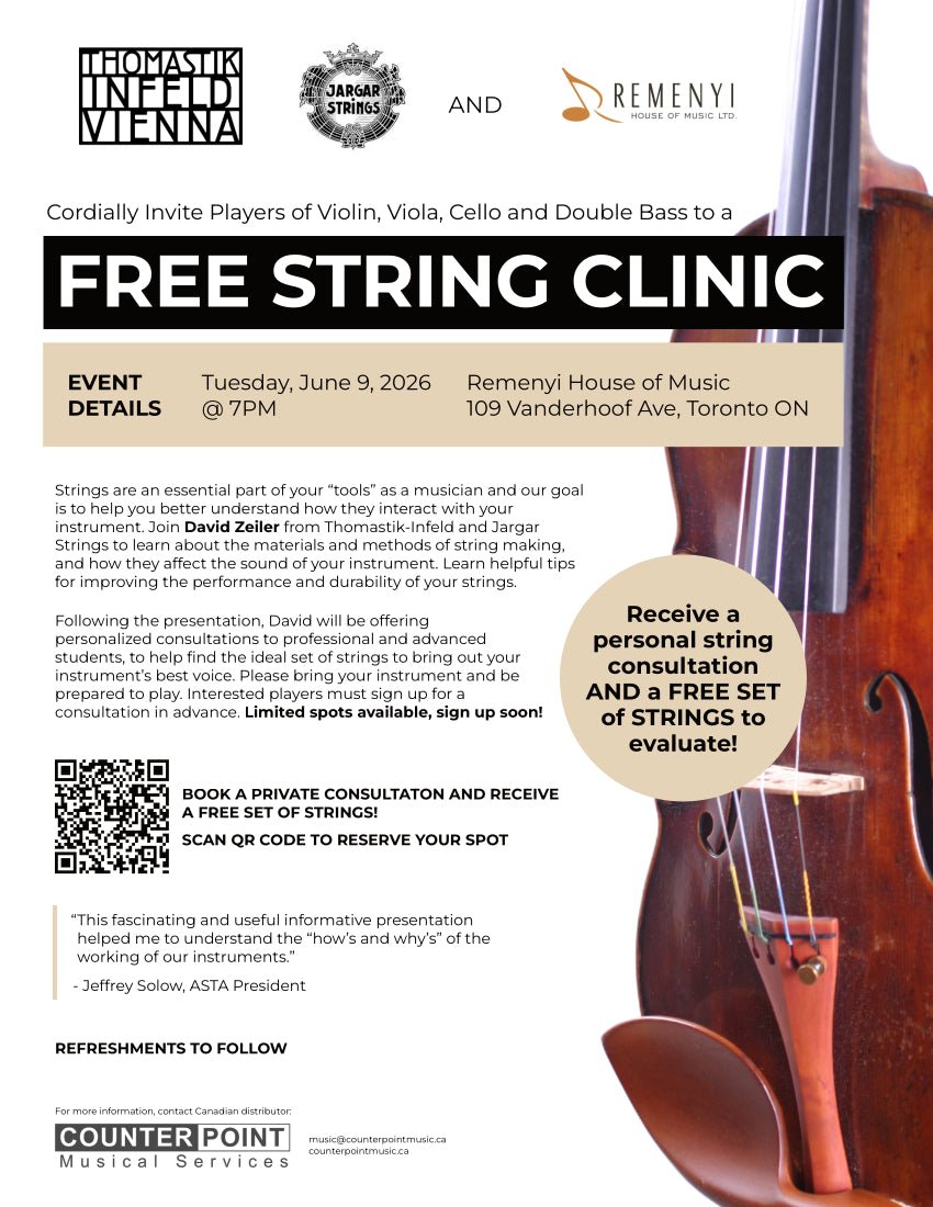Free String Clinic! - Remenyi House of Music
