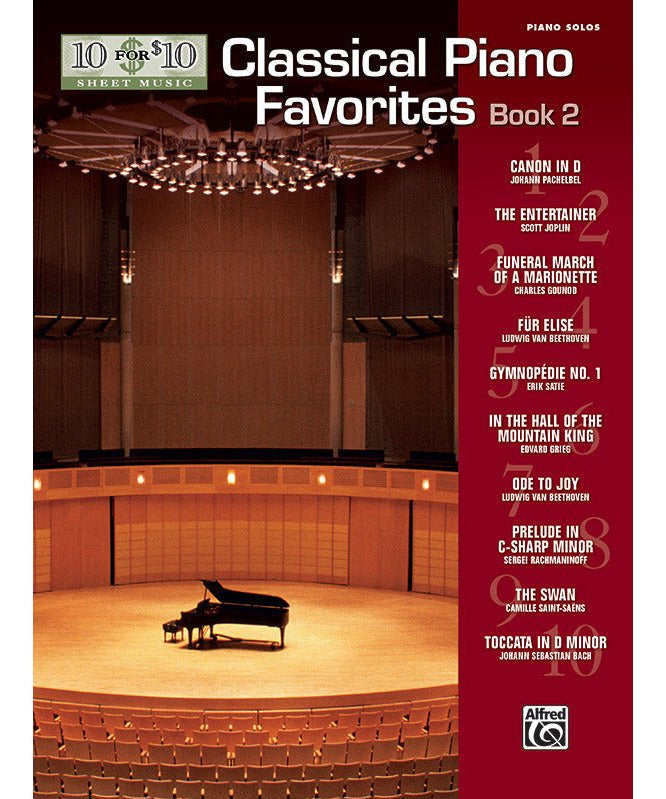 10 for 10 Sheet Music: Classical Piano Favorites, Book 2 - Remenyi House of Music