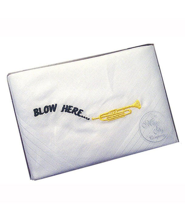 100% Cotton Handkerchief "Blow Here" - Remenyi House of Music