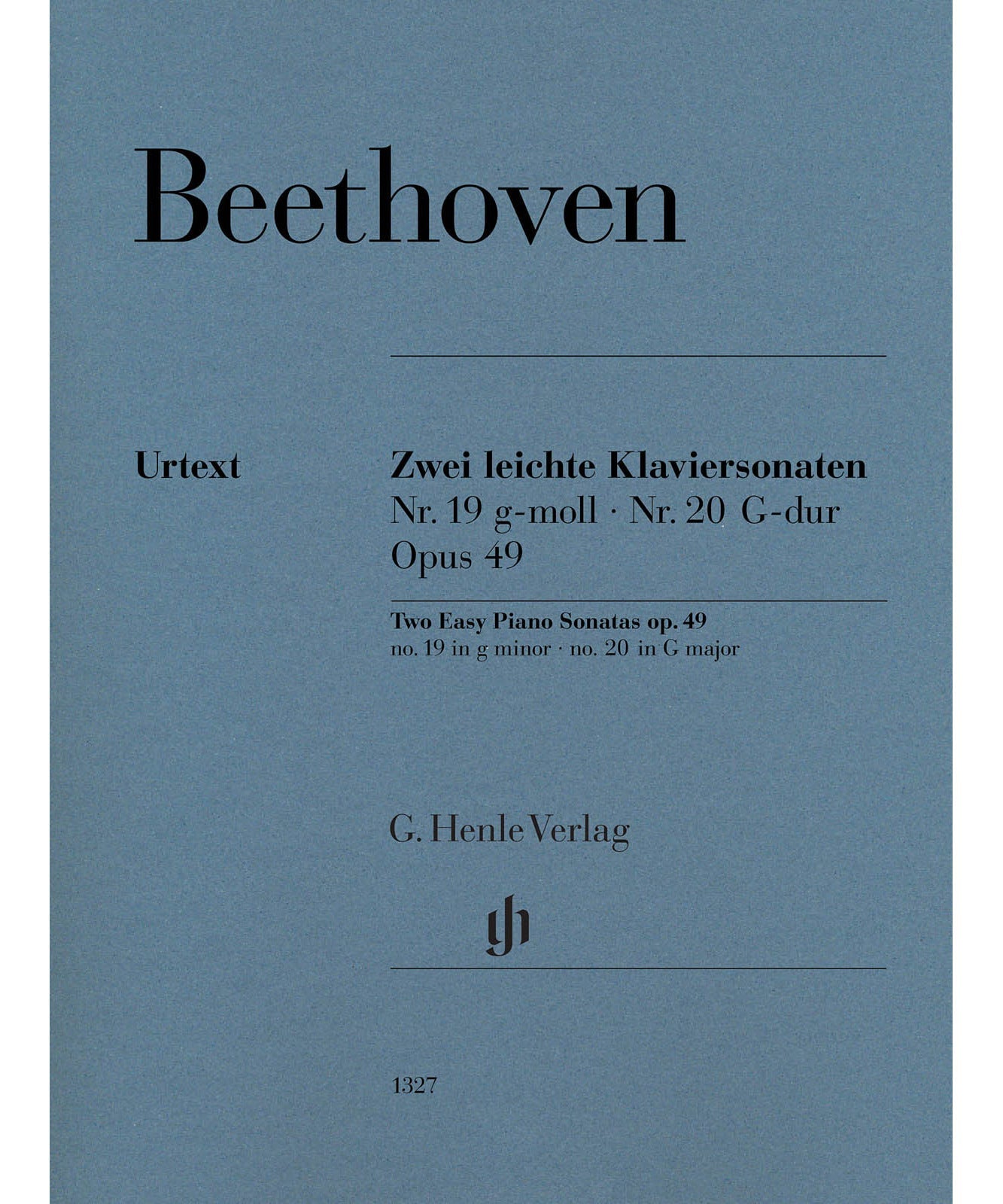 2 Easy Piano Sonatas: No. 19 in G Minor Op. 49, No. 1 and No. 20 in G Major Op. 49, No. 2 - Remenyi House of Music