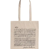 Beige Tote Bag - Beethoven Sonata