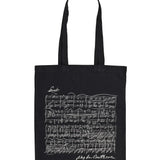 Black Tote Bag - Beethoven Sonata