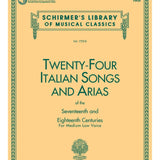 24 Italian Songs & Arias of the 17th & 18th Centuries (Medium Low Voice) - Remenyi House of Music