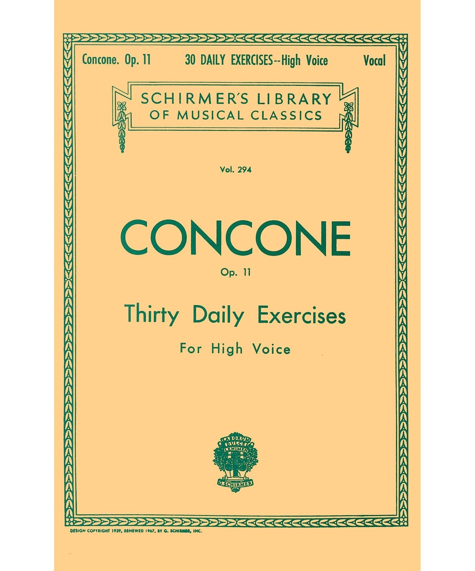 30 Daily Exercises, Op. 11 – High Voice - Remenyi House of Music