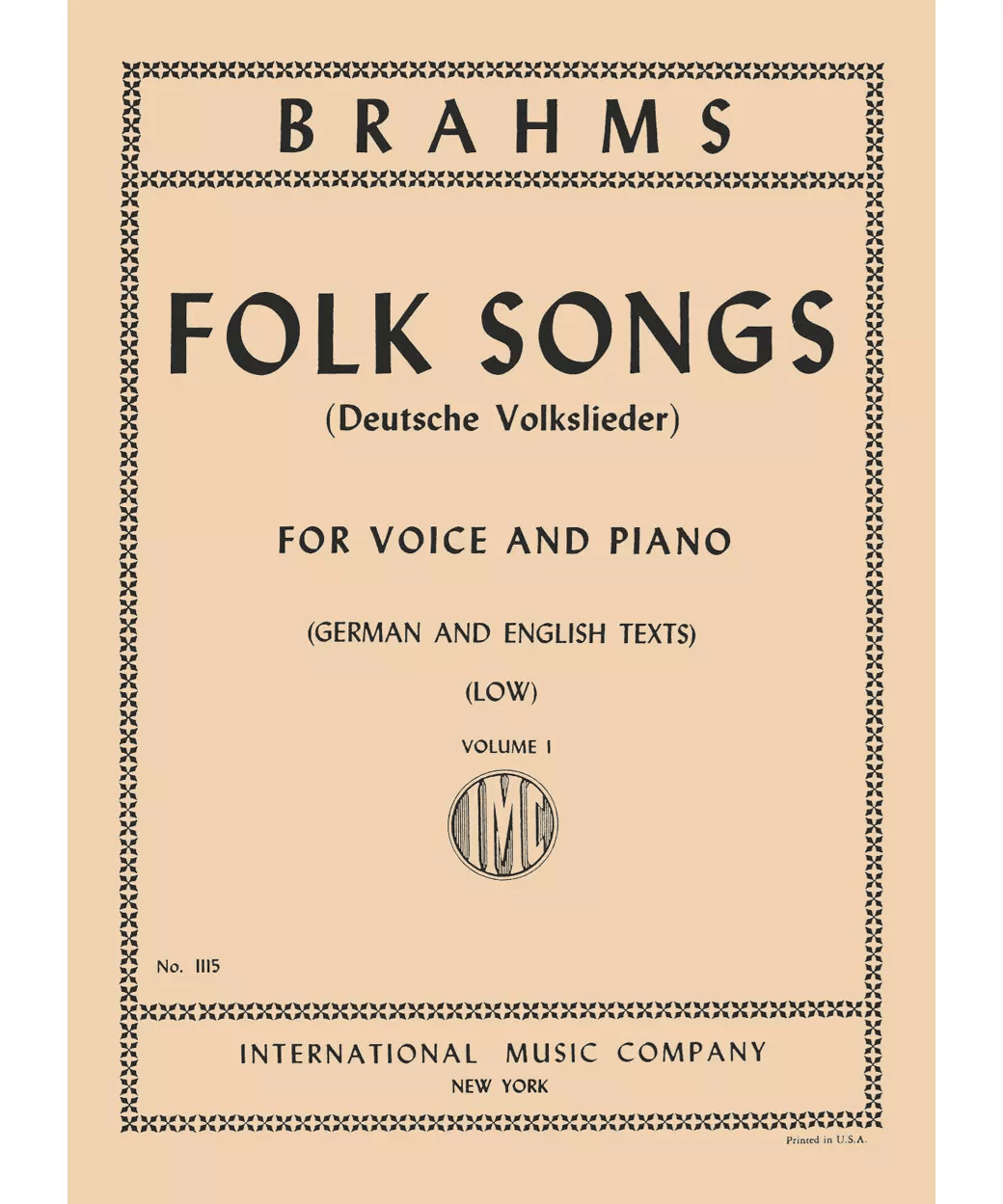 42 Folk Songs (G. & E.): Volume I Low - Remenyi House of Music