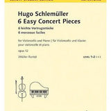 6 Easy Concert Pieces, Op. 12 for Cello and Piano - Remenyi House of Music