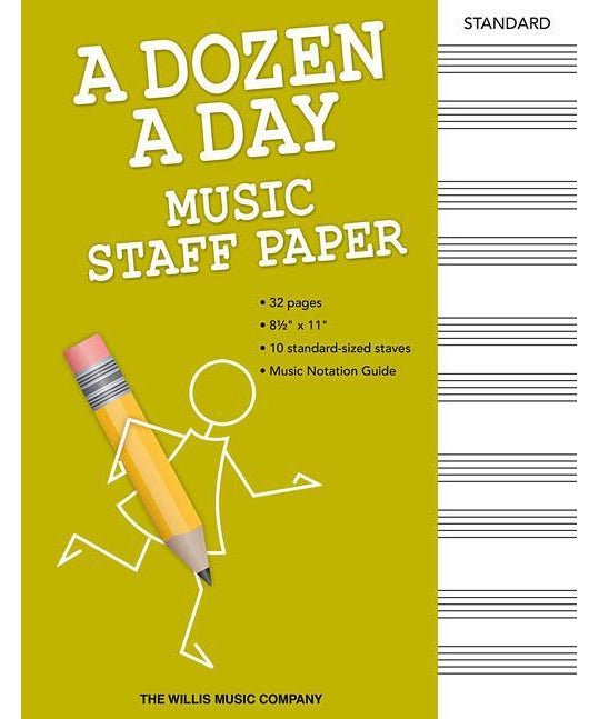 A Dozen a Day - Music Staff Paper - Remenyi House of Music