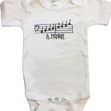 A Minor Onesie (for 6 - 12 months) - White - Remenyi House of Music