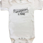 A Minor Onesie (for 6 - 12 months) - White - Remenyi House of Music