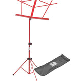 On-Stage SM7122RB Compact Sheet Music Stand with Bag  Red