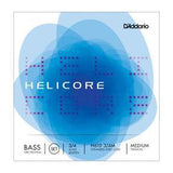 D'Addario Helicore Hybrid Bass String Set, 3/4 Scale