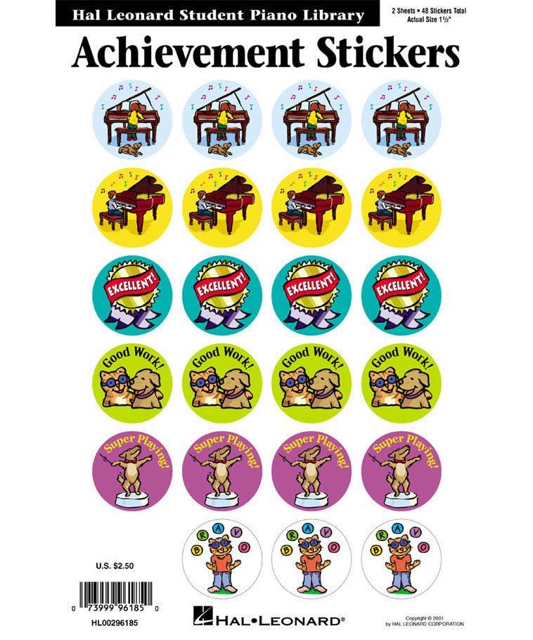 Achievement Stickers - Remenyi House of Music