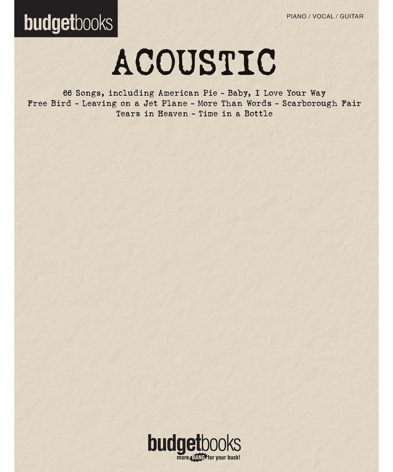 Acoustic (Budget Books) - Remenyi House of Music