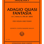 Adagio Quasi Fantasia, K. 396 (K6 385f) - First Edition - Remenyi House of Music