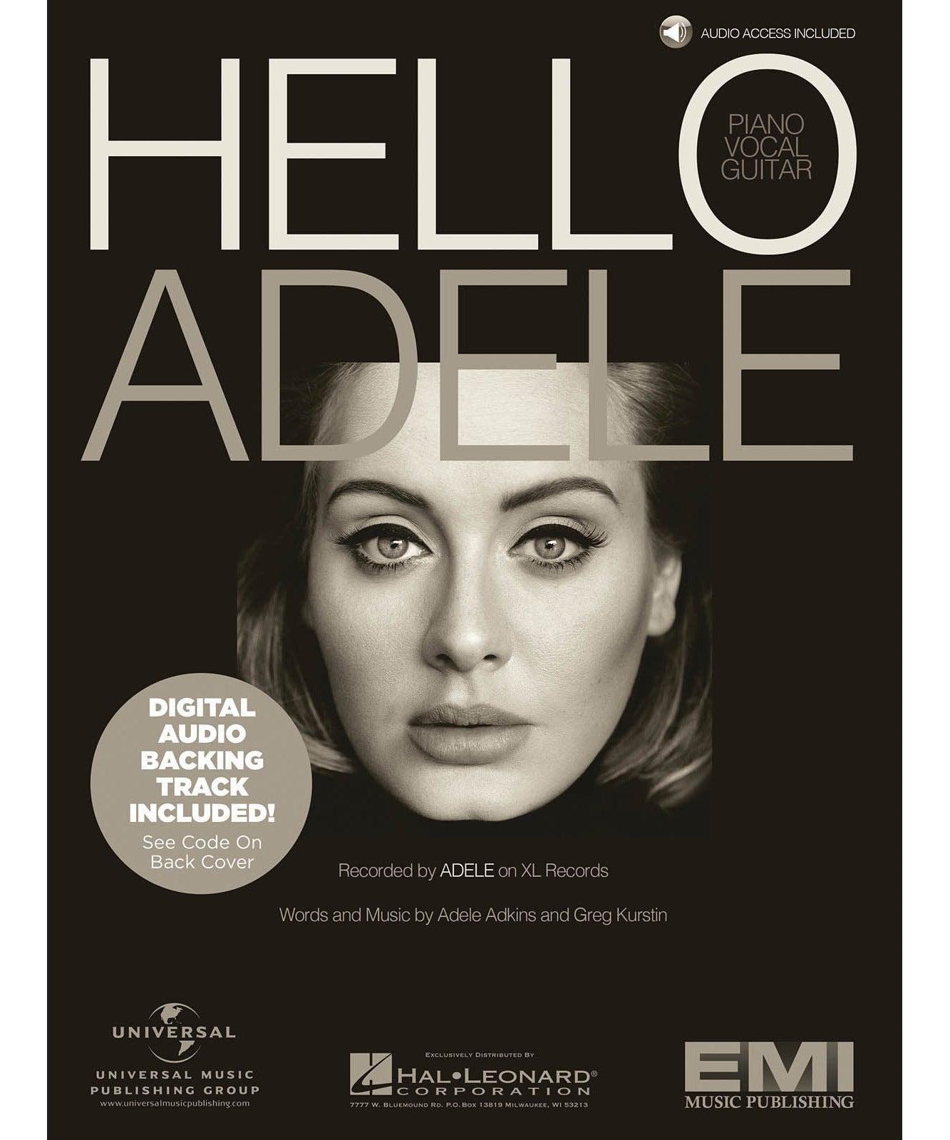 Adele: Hello (Piano Vocal with Online Audio) - Remenyi House of Music