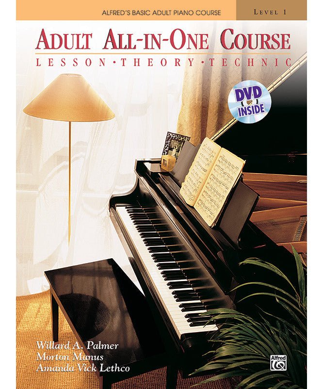 Alfred's Basic Adult All - in - One Course, Book 1 (Piano Book & DVD) - Remenyi House of Music