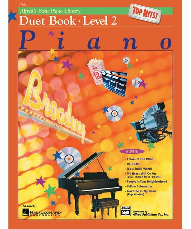 Alfred's Basic Piano Library: Top Hits! Duet Book 2 - Remenyi House of Music