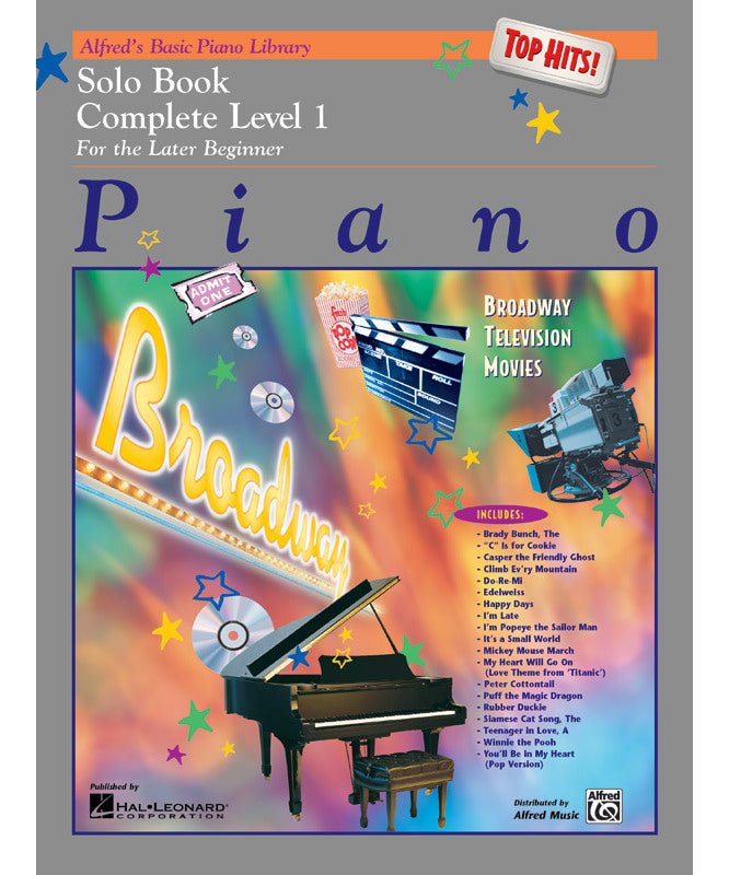 Alfred's Basic Piano Library: Top Hits! Solo Book Complete 1 (1A/1B) - Remenyi House of Music