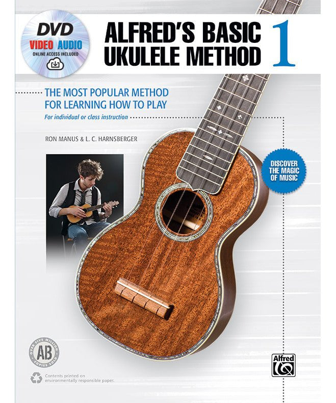 Alfred's Basic Ukulele Method 1 (Book, DVD & Online Audio & Video) - Remenyi House of Music