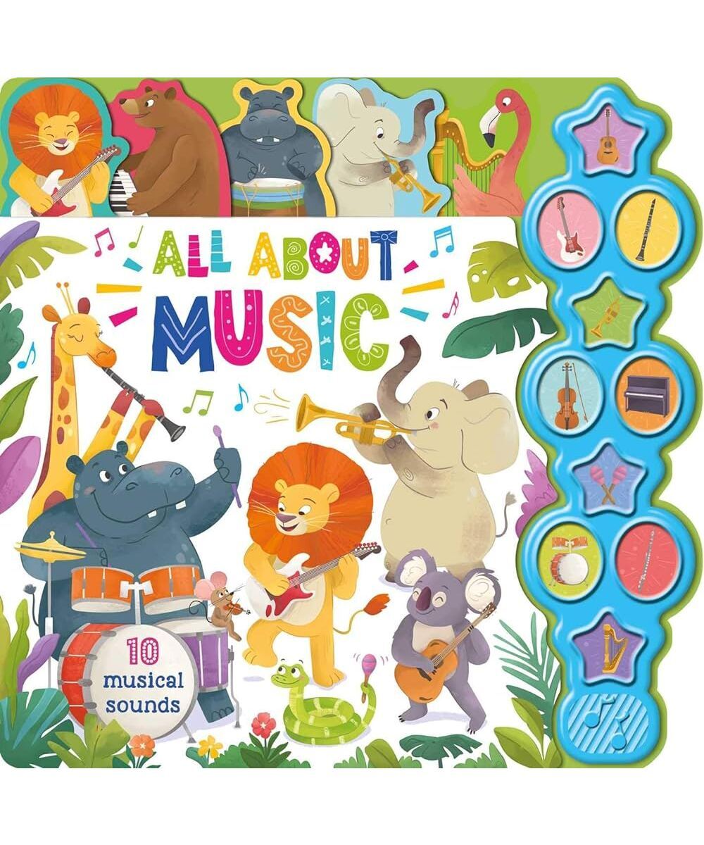 All About Music: Interactive Children's Sound Book with 10 Buttons - Remenyi House of Music