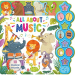 All About Music: Interactive Children's Sound Book with 10 Buttons - Remenyi House of Music