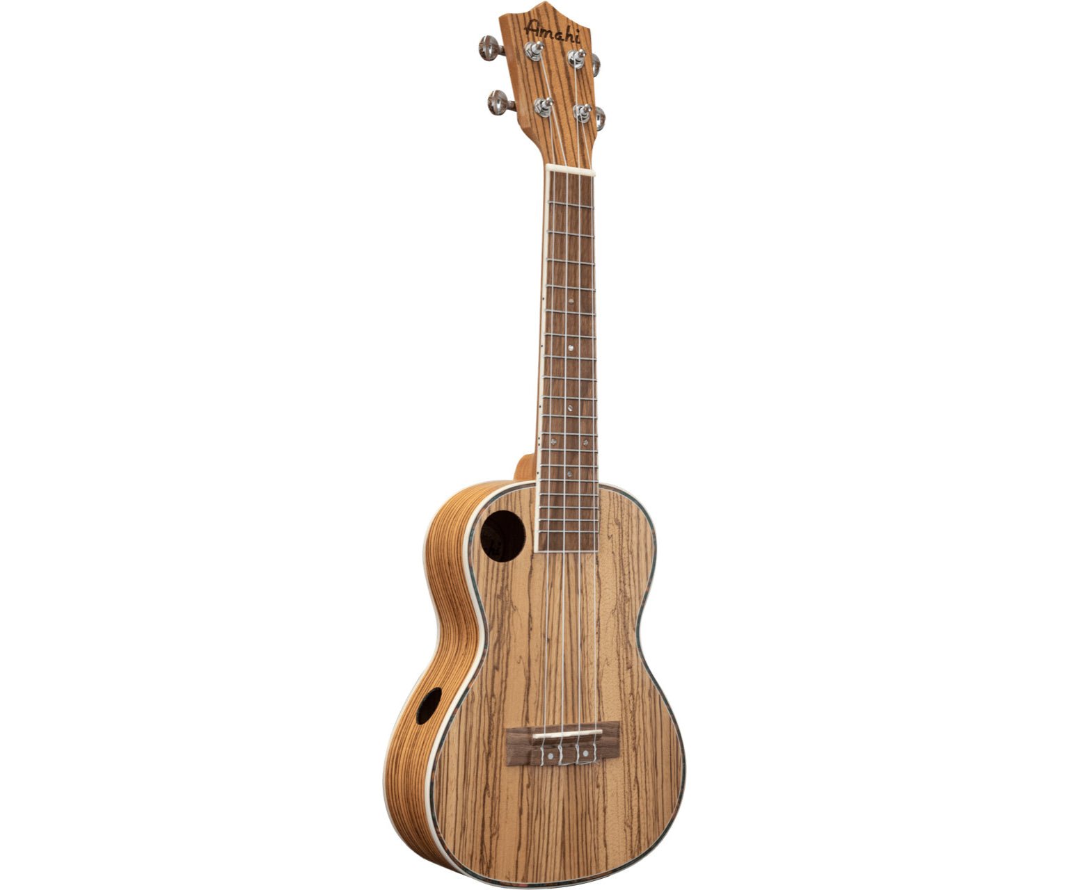 Amahi F330C Classic Zebrawood Concert w/Offset & Side Soundhole Ukulele - Remenyi House of Music