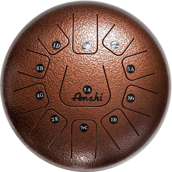 Amahi Steel Tongue Drum 12 - Bronze - Remenyi House of Music