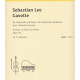 Gavotte - Op. 112 en si mineur pour violoncelle et piano