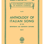 Anthology of Italian Song of the 17th and 18th Centuries - Book II - Remenyi House of Music