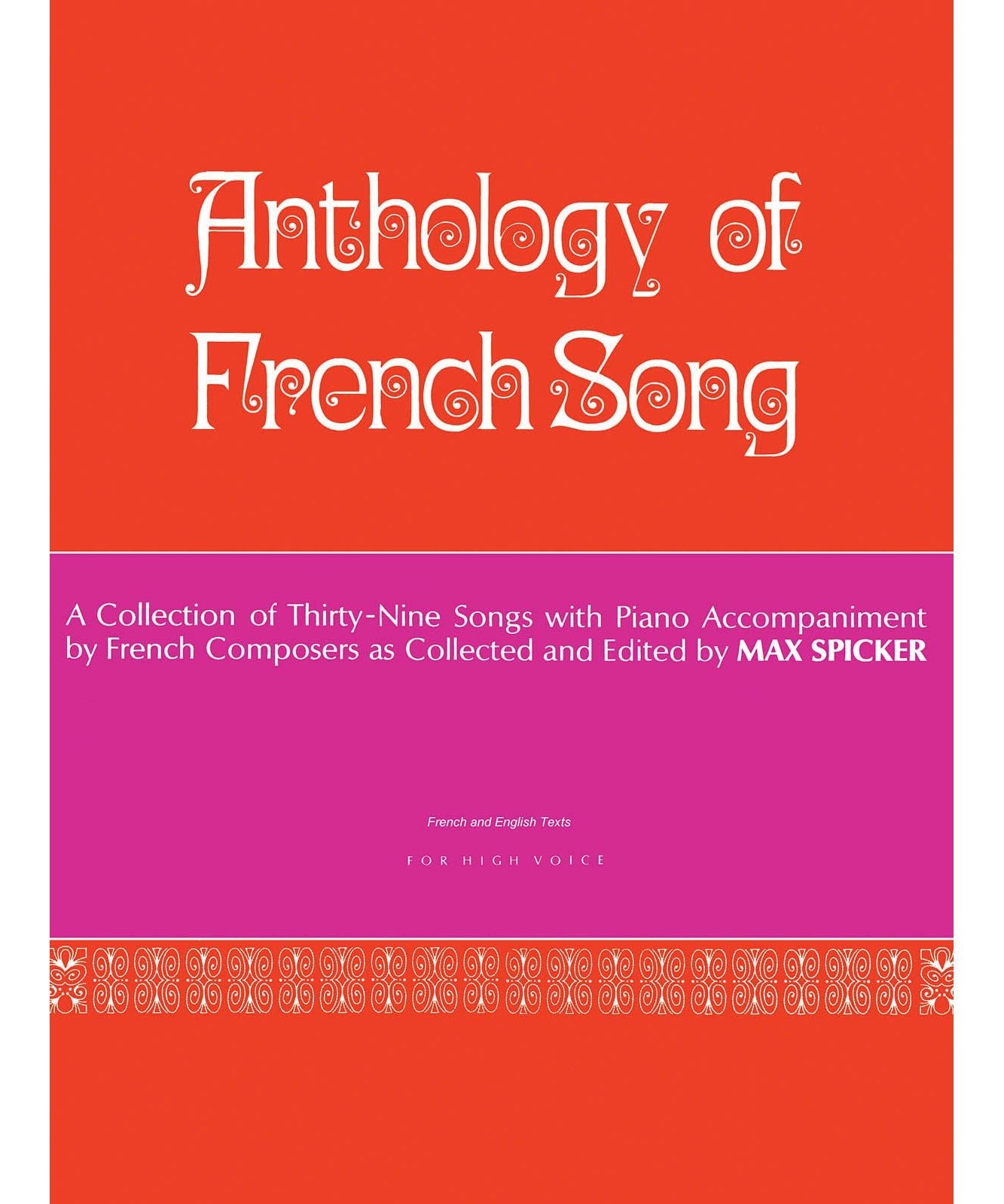 Anthology of Modern French Song (39 Songs) - Remenyi House of Music