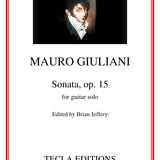 Giuliani M. - Sonate pour guitare op. 15