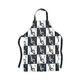 Apron - Treble Clefs (Black & White) - Remenyi House of Music