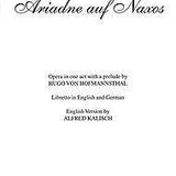 Ariadne auf Naxos, Op. 60 (German Text) - Remenyi House of Music