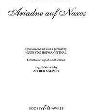 Ariadne auf Naxos, Op. 60 (German Text) - Remenyi House of Music