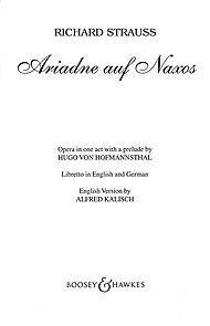 Ariadne auf Naxos, Op. 60 (German Text) - Remenyi House of Music