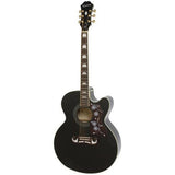 Epiphone J200 EC Studio CE Acoustic/Electric Guitar - Solid Top Black