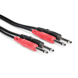 Hosa CPP200 Series Dual 1/4  to 1/4  Cable  3 Meters (9.9 Ft)