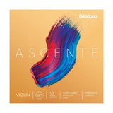 D'Addario Ascent̩e Violin Strings 1/2 Size