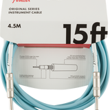 Fender Original Series Instrument Cable, 15', Daphne Blue