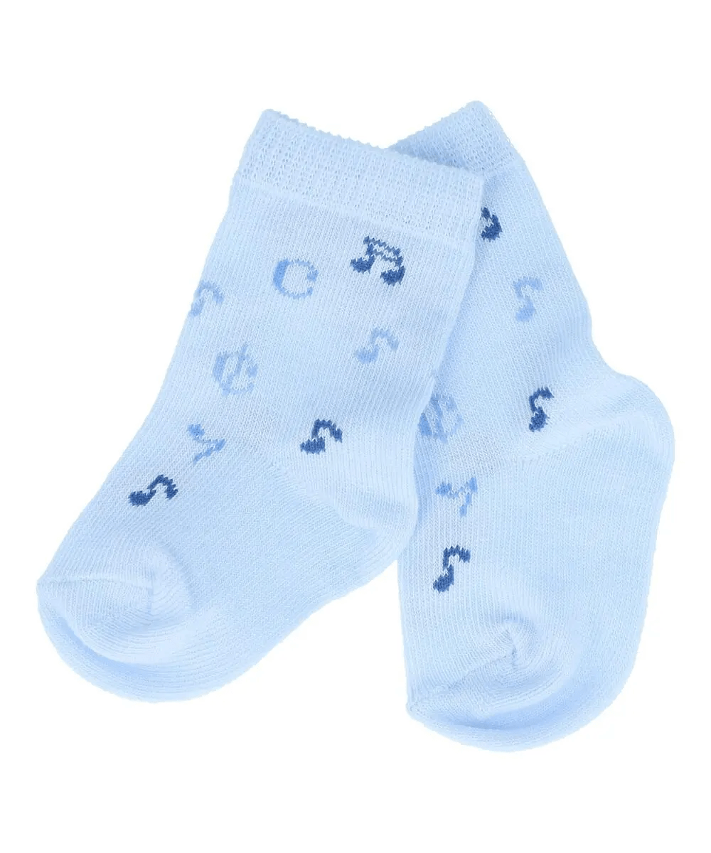 Baby Socks - Blue with Music Notes - Remenyi House of Music