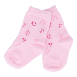 Baby Socks - Pink with Music Notes - Remenyi House of Music