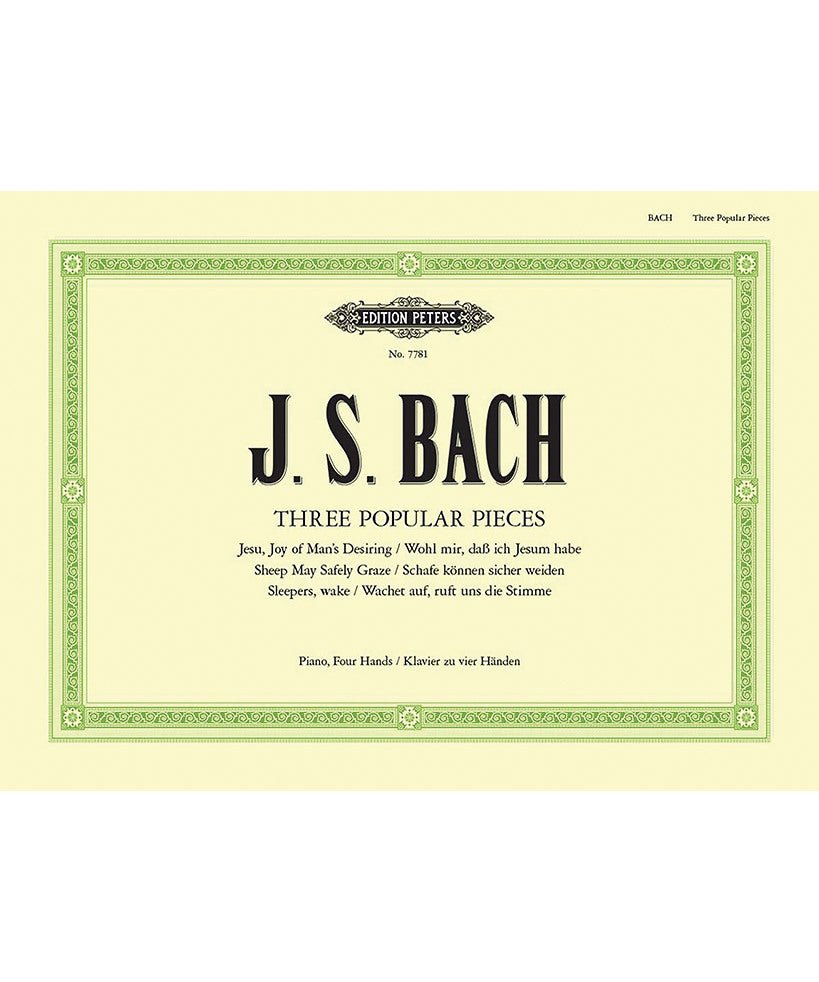 Bach, J.S. - 3 Popular Pieces from Cantatas BWV 140, 147, 208 (1P4H) - Remenyi House of Music