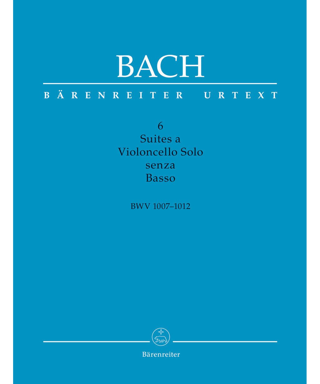 Bach J.S. - 6 Cello Suites Bwv 1007 - 1012 Critical Edition - Remenyi House of Music