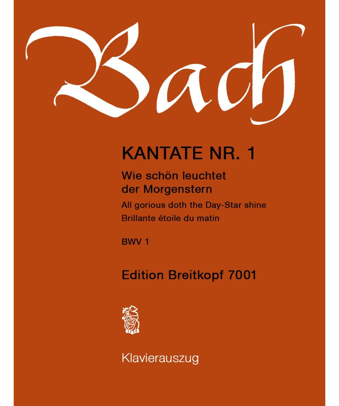 Bach J.S. - Cantata BWV 001 Wie Schon Leuchtet Der Morgenstern - Remenyi House of Music