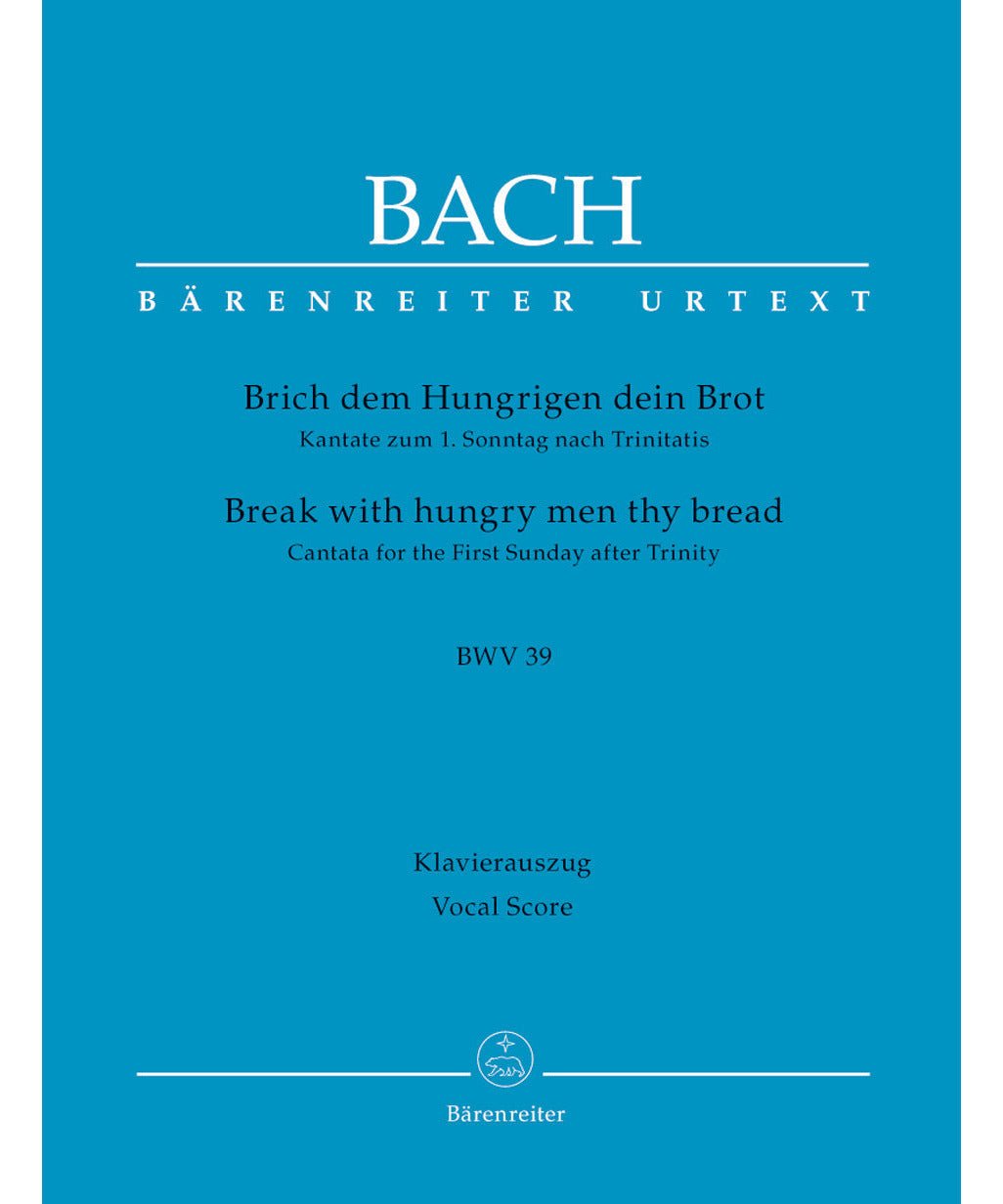 Bach J.S. - Cantata Bwv 039 Brich Dem Hungrigen - Remenyi House of Music