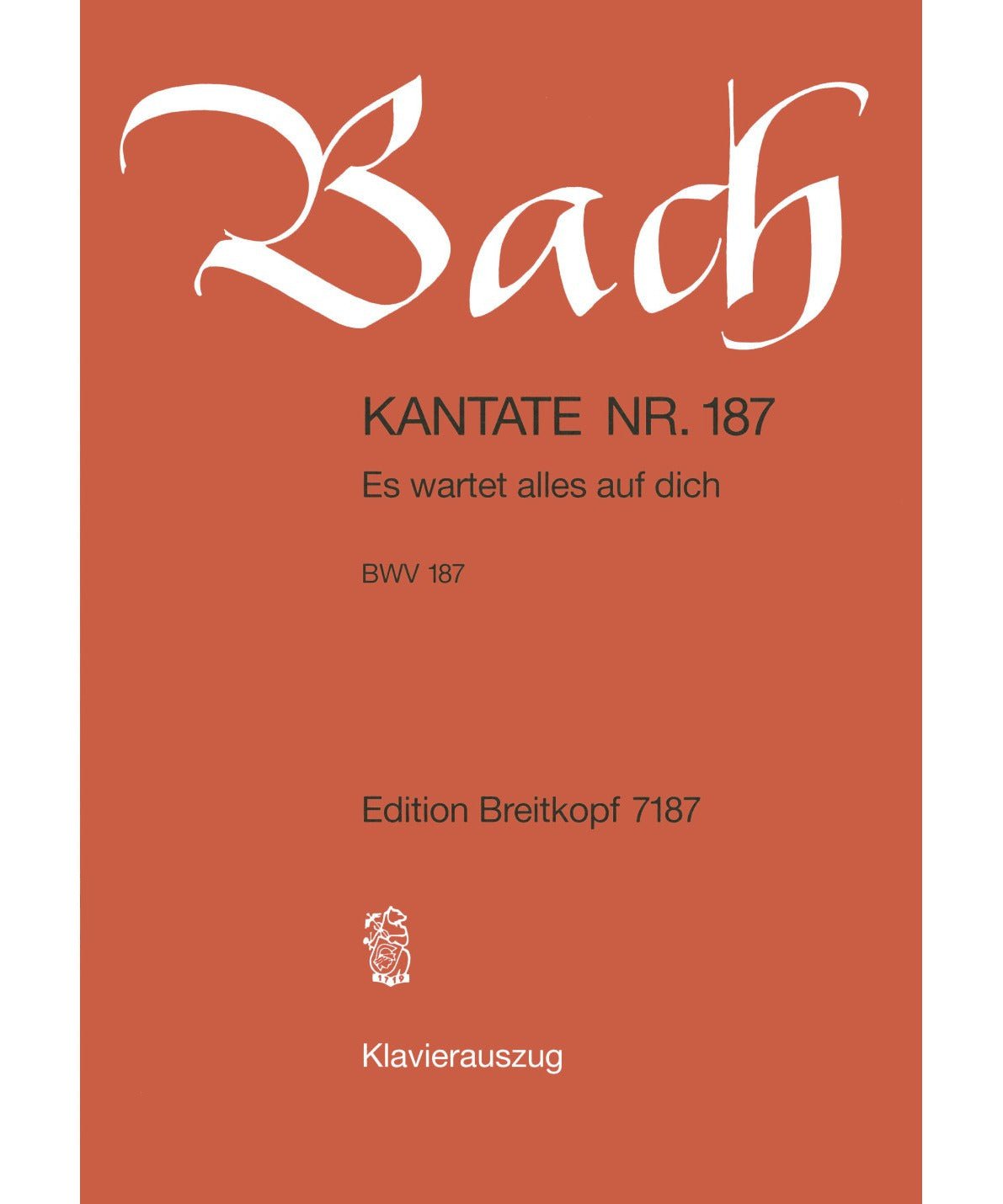 Bach J.S. - Cantata BWV 187 Es Wartet Alles Auf Dich - Remenyi House of Music