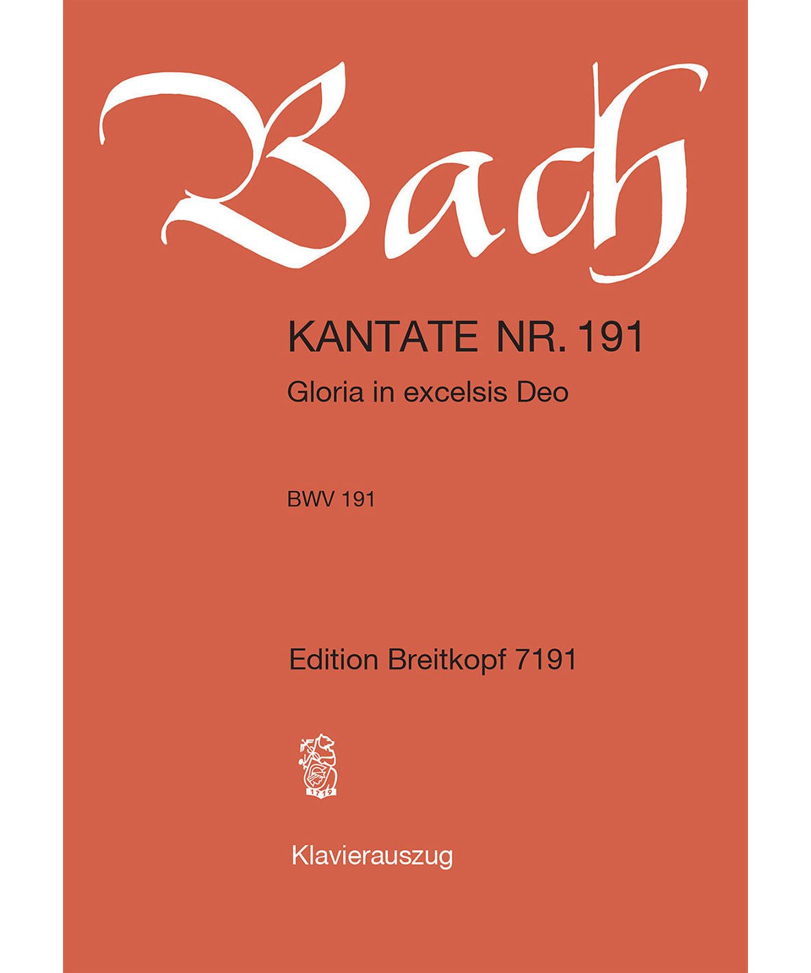 Bach J.S. - Cantata BWV 191 Gloria in Excelsis Deo - Remenyi House of Music