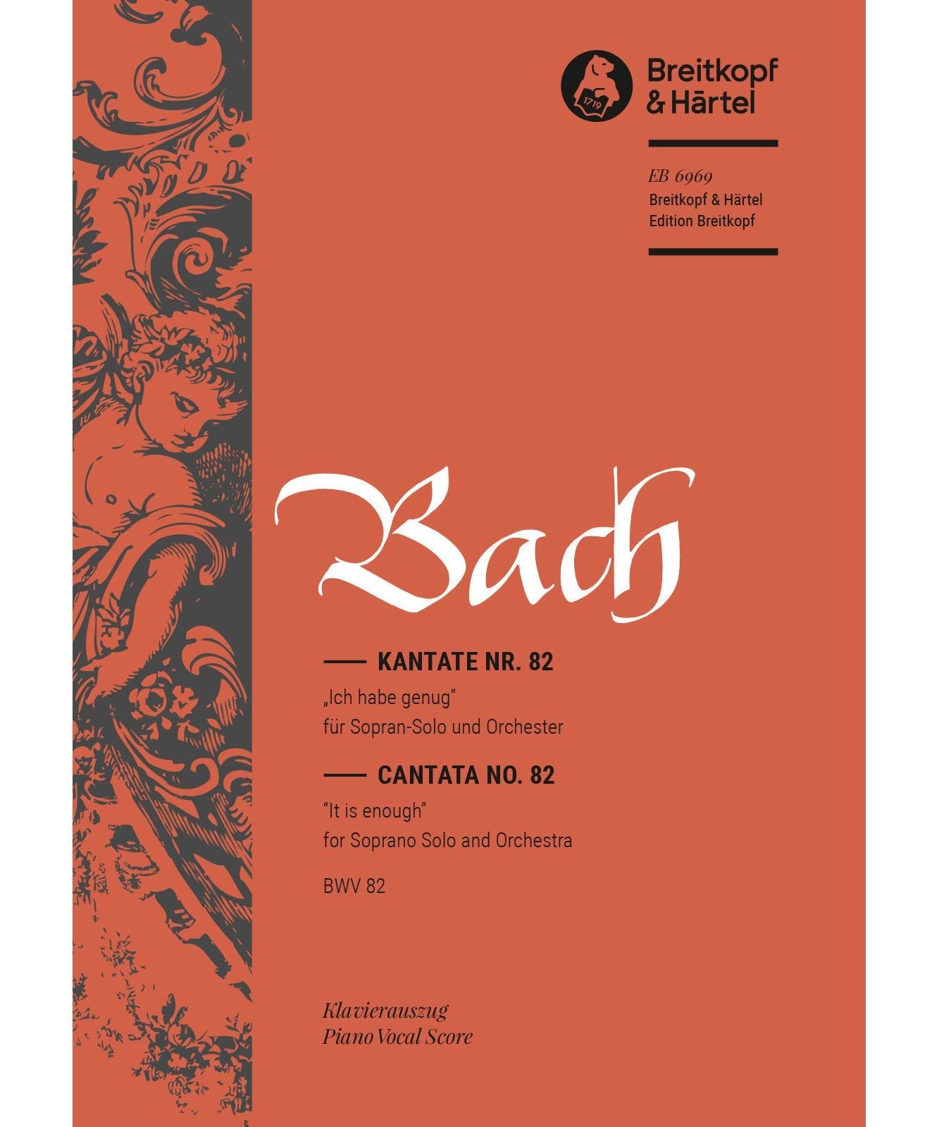 Bach J.S. - Cantata BWV 82a Ich Habe Genug - Soprano - Remenyi House of Music