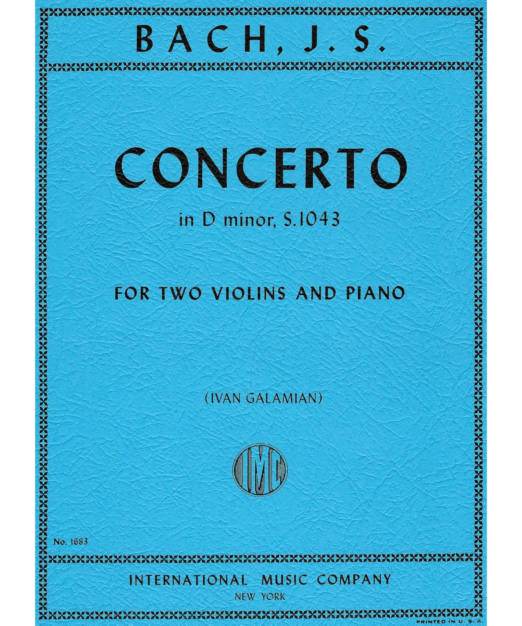 Bach, J.S. - Double Violin Concerto in D Minor, BWV 1043 - Remenyi House of Music