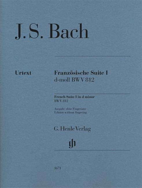Bach, J.S. - French Suite I in D Minor (Without Fingering) - Remenyi House of Music